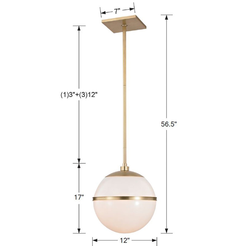 1 - Light Sphere Pendant, Bronze