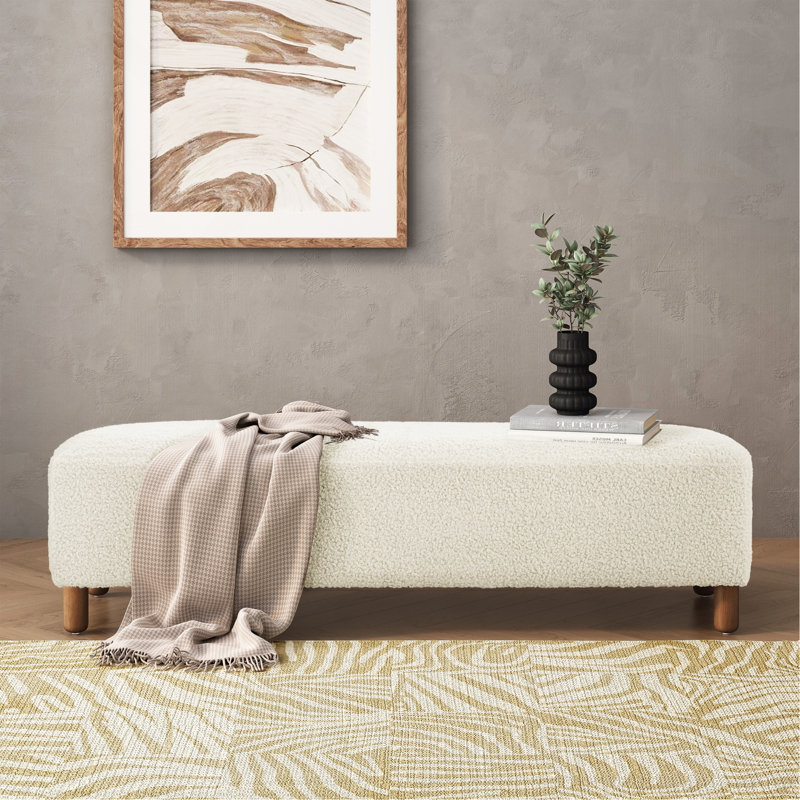 Repose-pieds confortable, blanc