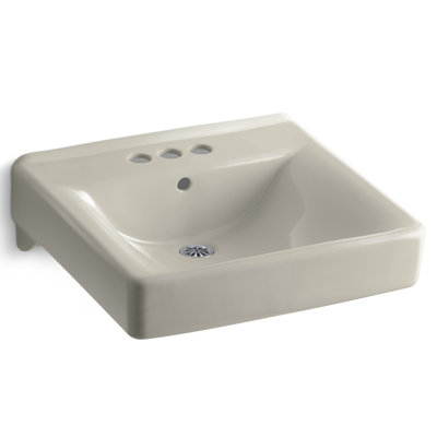 Soho Ceramic 20" Wall Mount Bathroom Sink with Overflow