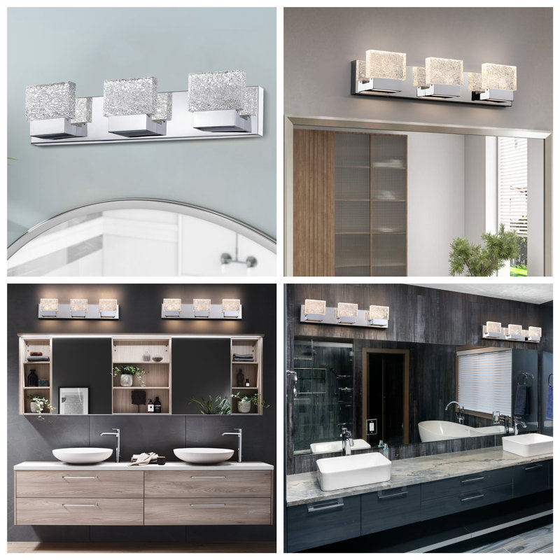 3 - Light Dimmable LED Vanity Light