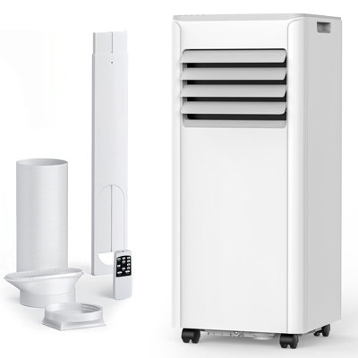 8,000 BTU Portable Air Conditioner - 350 Sq. Ft. Coverage, 4-In-1, Powerful Cool, Sleep Mode, 24H Timer, Window Kit For Bedroom/Apartment