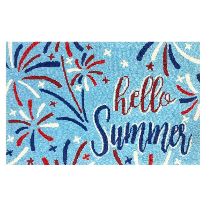Hello Summer - bleu, taille 24 x 36