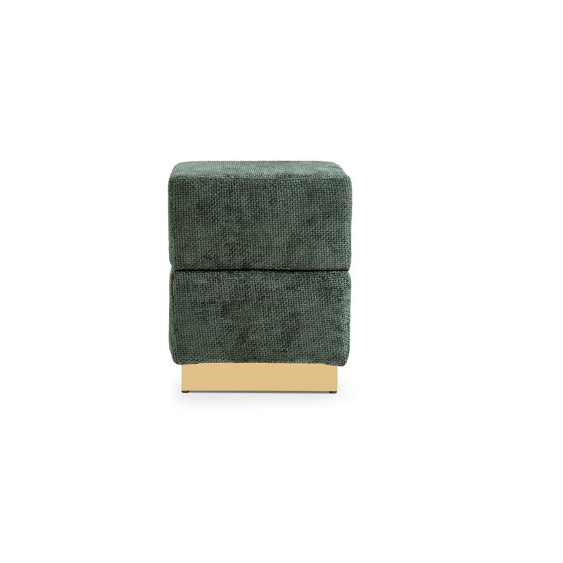 Tabouret de rangement Mcclure, Vert
