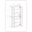 Garde-manger 32 po Kaniesha en bois massif avec portes en verre transparent et tablettes réglables-1517790651