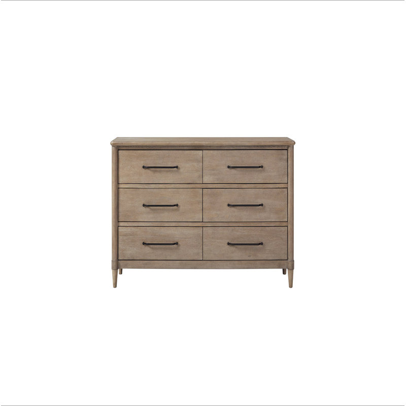 Commode à 6 tiroirs Casual finition sable