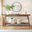 70.9" Rustic Extra Long Farmhouse Console Table With Shelf For Hallway, Living Room Or Foyer-711939475