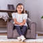 Fauteuil club personnalisé Keet, Gingham-12210611-12210590-12211149