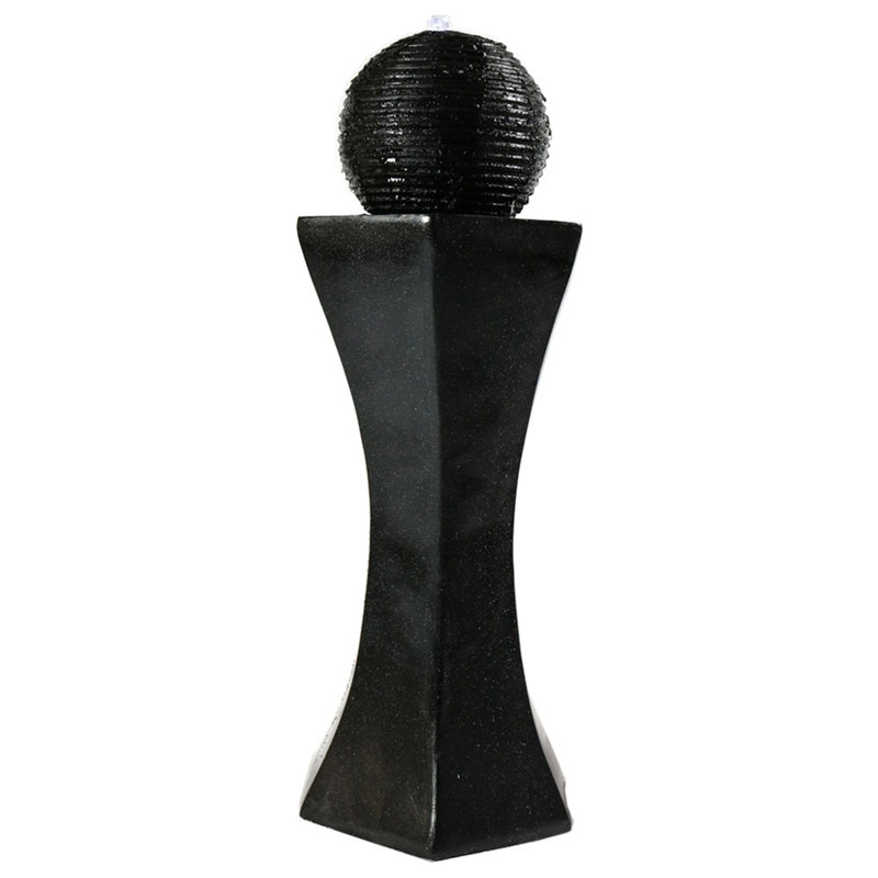 Alviso Weather Resistant Floor Fountain with Light