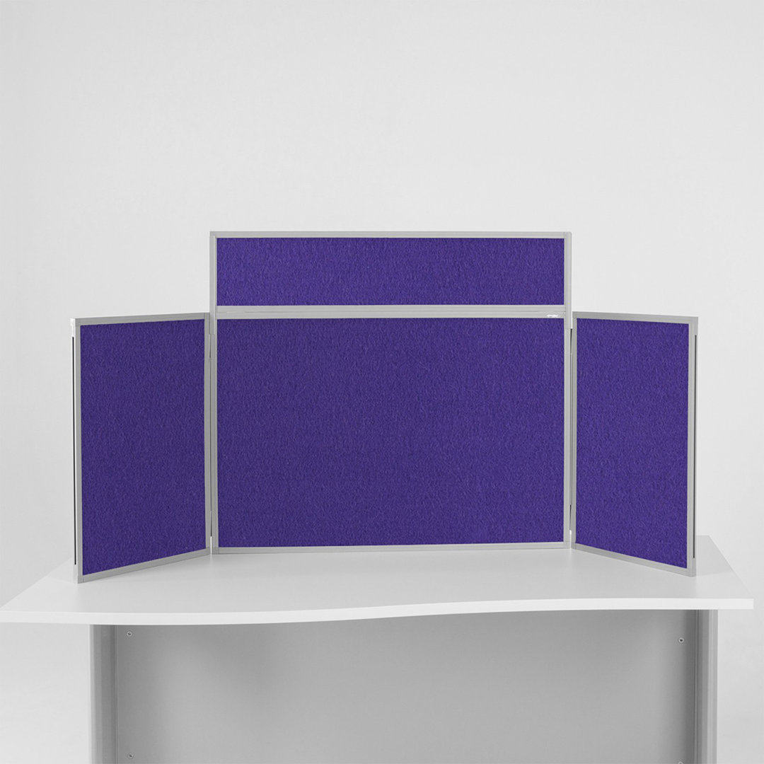 Free-Standing Reversible Bulletin Board 80cm H x 180cm W