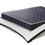 Matelas en mousse haute densité imperméable de 6 pouces avec tissu respirant matelassé à losanges bleu marine. La courtepointe assure à la fois style et circulation d'air pour un sommeil frais-2064655539