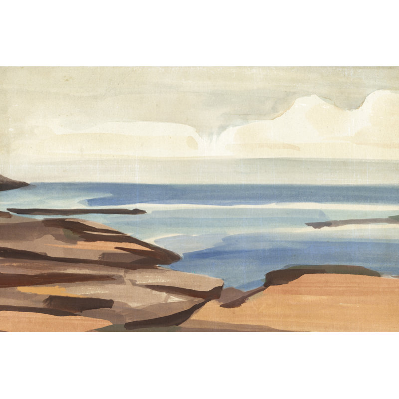 Shore Days I - Wrapped Canvas Print, 12" H x 18" W x 1.25" D