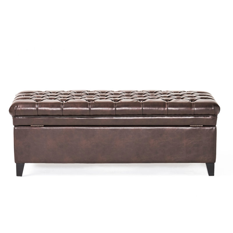 Brown Storage With Lid - 50" X 20.5 Rectangular For Storing Household Items, Brown