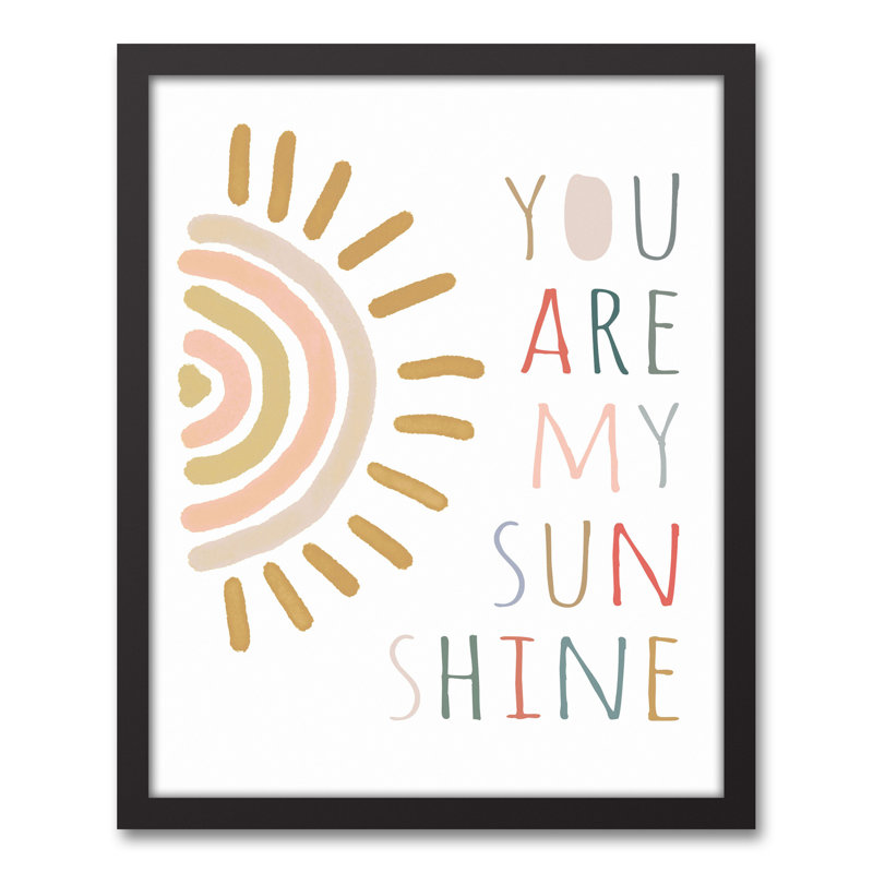 Art encadré soleil, H 21,75 po x l 17,75 po x P 1,75 po