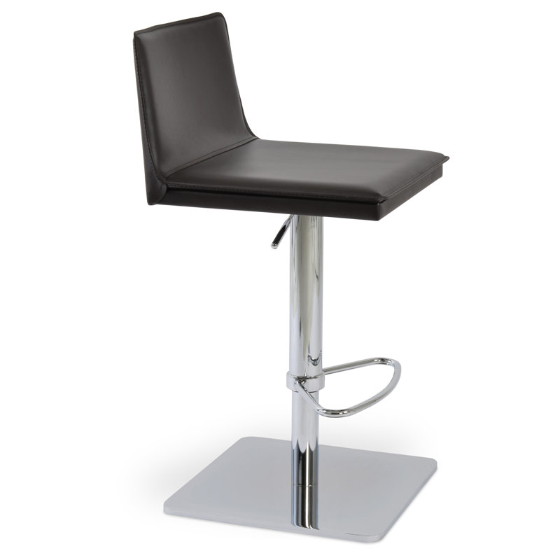 Tabouret de bar à hauteur ajustable Tiffany, Brun