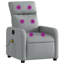  Fauteuil de massage inclinable gris clair-664986324