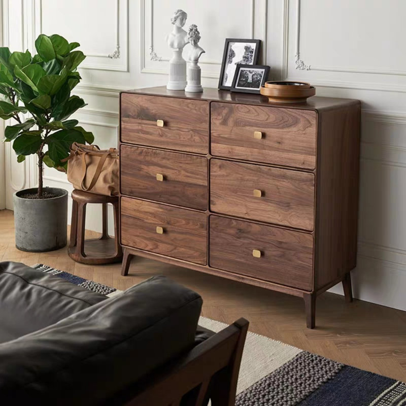 Armoire d'entrée moderne en noyer noir