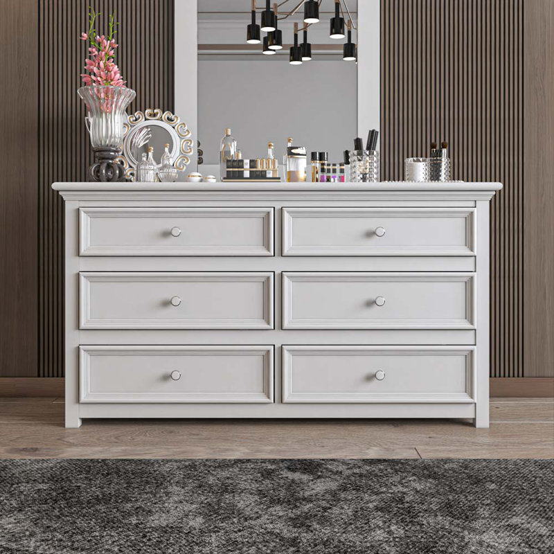 Commode combinée 6 tiroirs Ardice