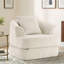 Fauteuil demi-tonneau d'appoint convertible surdimensionné rembourré-884801908