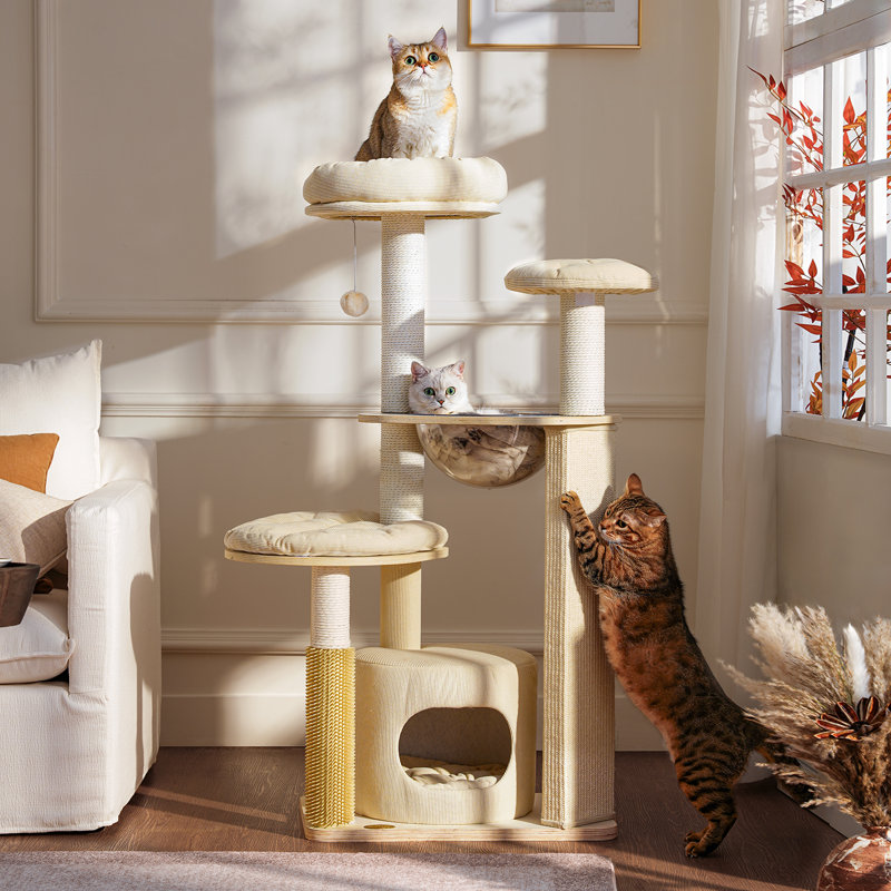 Solid Wood Cat Tree