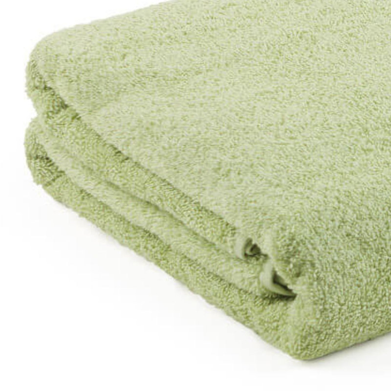 Ethan Cotton Midweight Bath Towel, Light Green