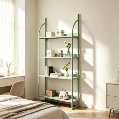 Light Green 4 Tier Display Shelf