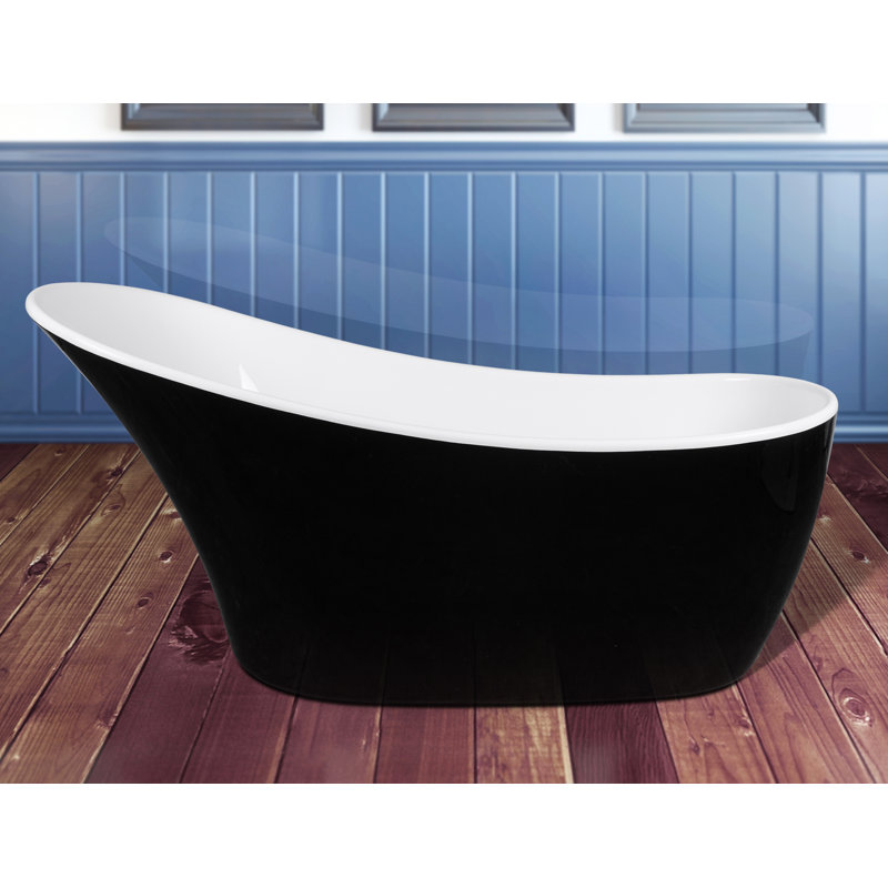 63" x 28.3" Freestanding Soaking Bathtub