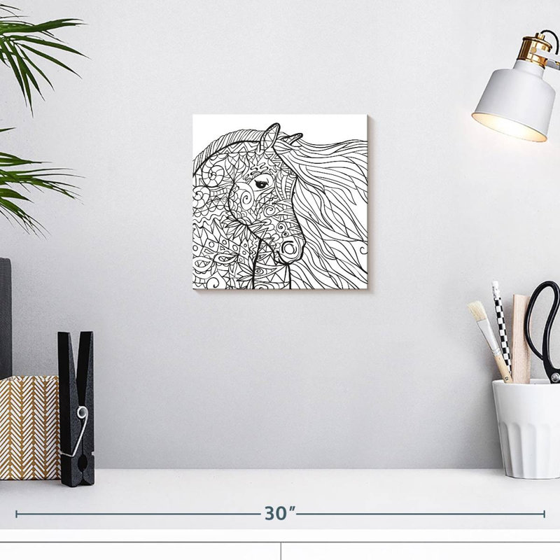 Cheval glamour Crowle, H 10 po x l 10 po