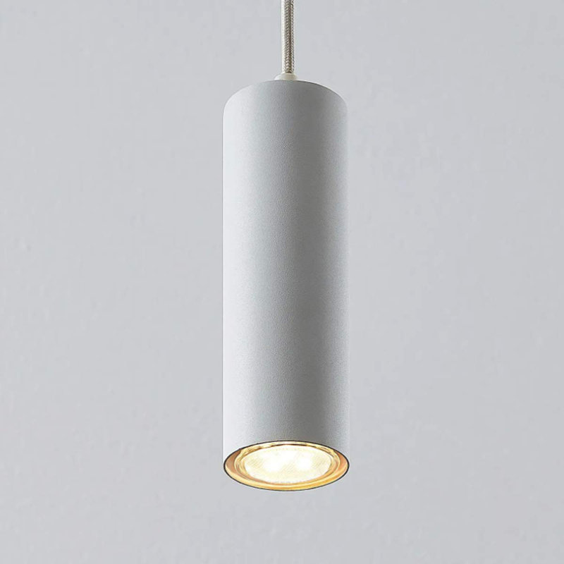 Faraaz 3 - Light Cylinder Pendant, White