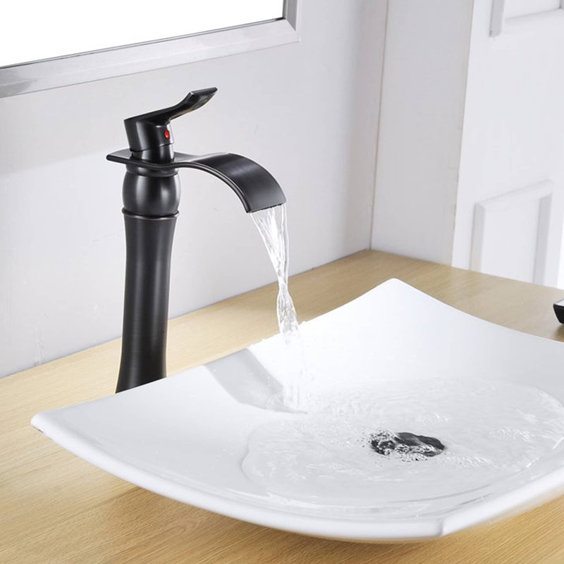 Single-handle Bathroom Faucet with Drain Assembly, Oil Rubbed Bronze