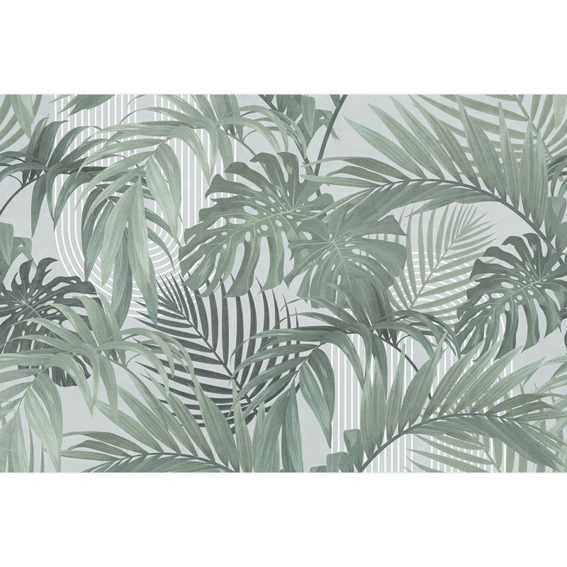 Tropical Leaf Peel & Stick Floral, 96" L x 144" W