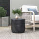 Saxie 15.5'' Stone Outdoor Side Table