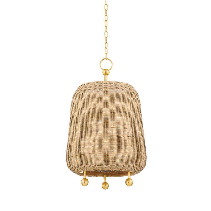 Luminaire suspendu 1 lumière Elena, H 28 po x l 16,75 po x P 16,75 po