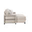 Pacific Beige Reversible Sectional With Pull-Out Bed-805955382