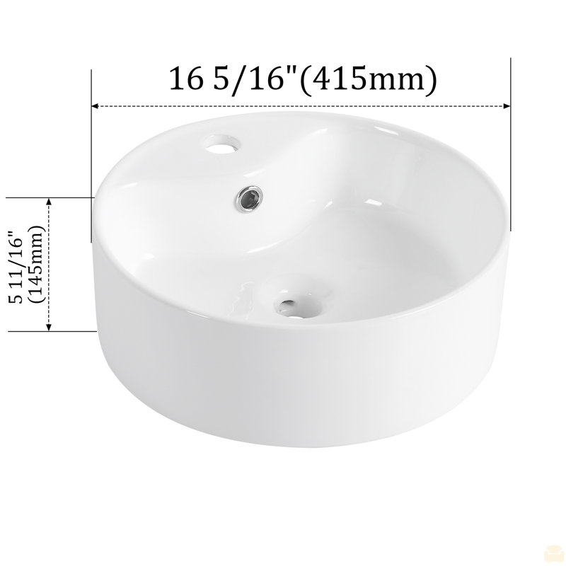 Lavabo de salle de bain en céramique