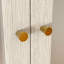 Armoire de rangement avec porte en verre givré et 2 tiroirs