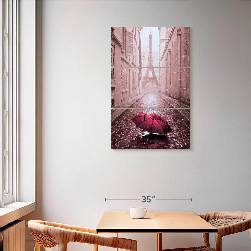 Lilie Pink Paris Alley, 57" H x 36" W