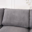 Canapé modulaire en forme de U de 113 po, canapé-lit à 4 places, rembourré par compression, sans assemblage, mousse complète pour un salon confortable beige + velours côtelé modulaire pratique-6904312