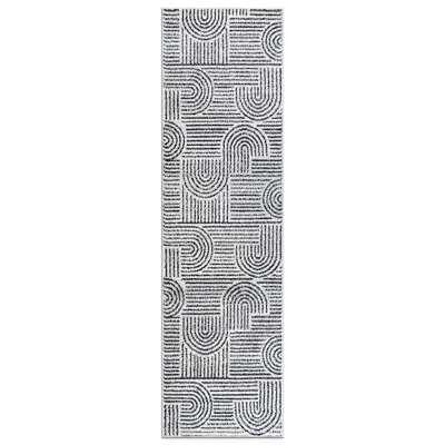 Rambo Bohemian Stripe Arch Design Area Rug