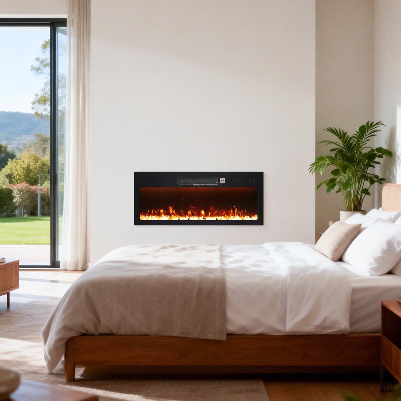 36'' W Electric Fireplace Insert