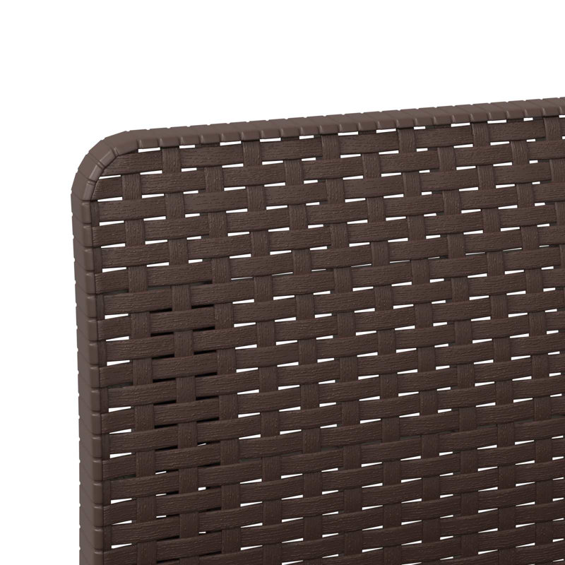117 cm W Patio Sofa, Brown