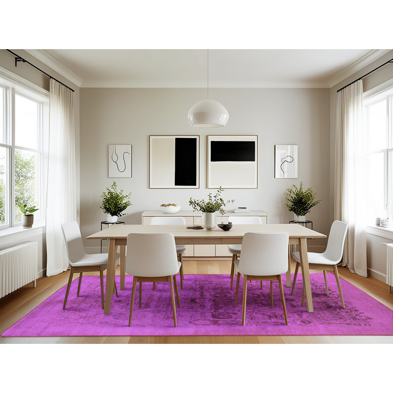 Washable Abstract Indoor Rug, Rectangle 7' x 10'