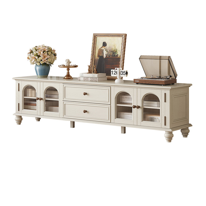 Meuble télé avec armoires et tiroirs Modern, H 20,47 po x L 86,61 po x l 17,71 po