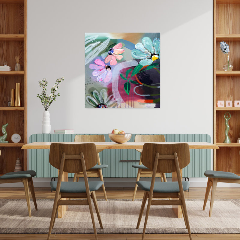 Art contemporain paysage contemporain, H 36 po x l 36 po