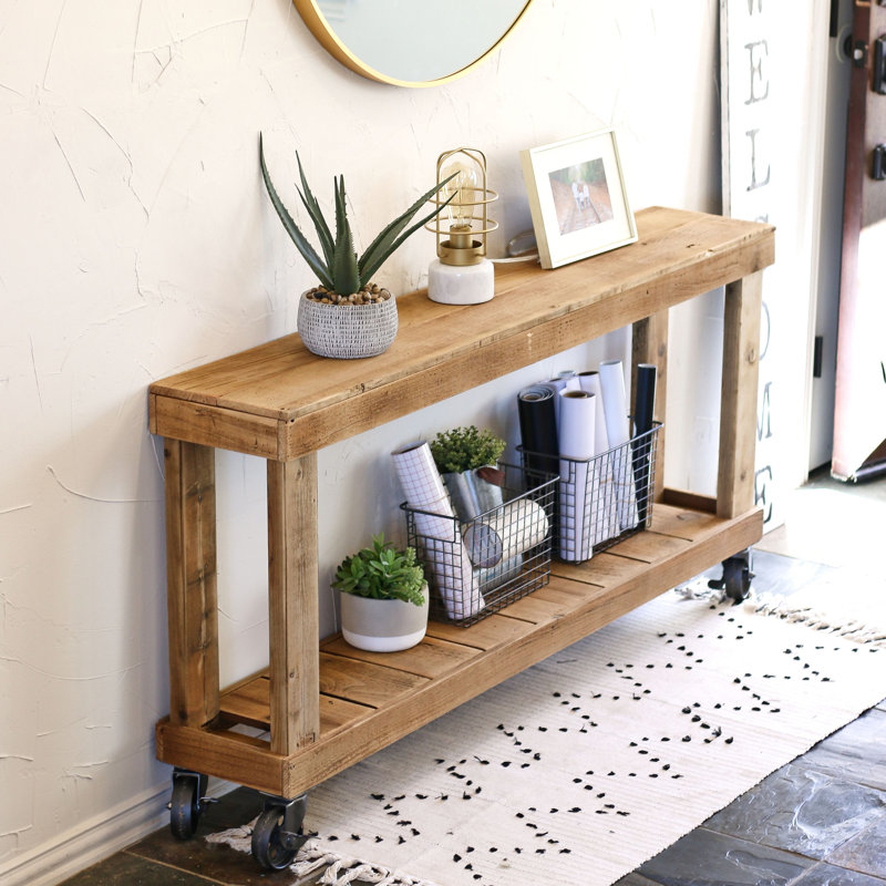 Acadian Solid Wood Console Table, 30" H x 60" W x 10" D