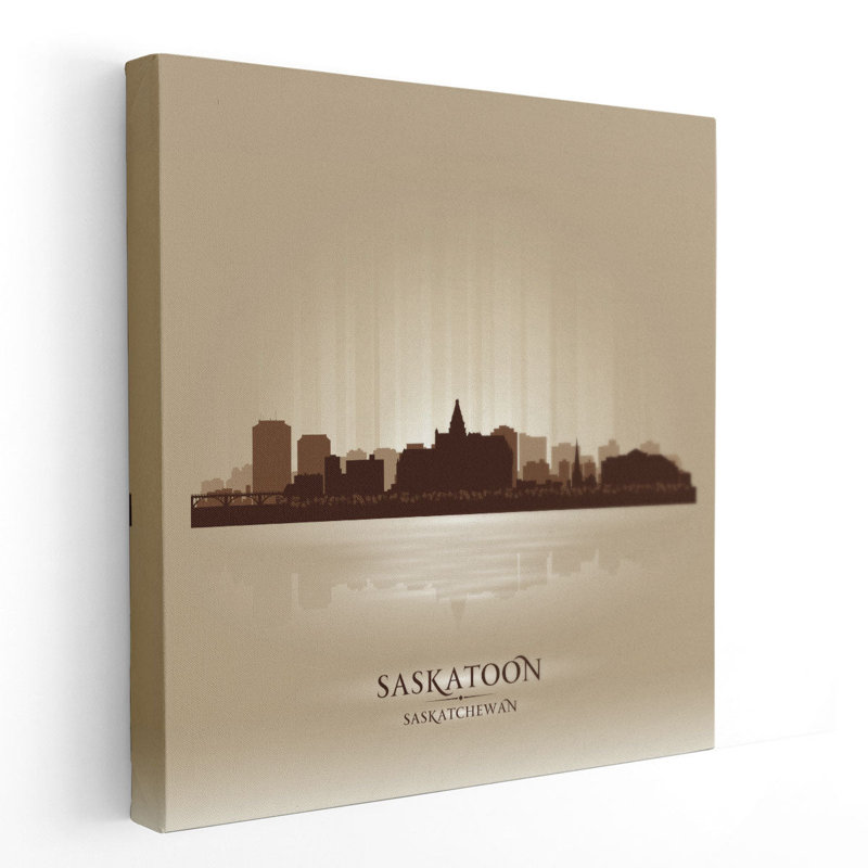Saskatoon, Saskatoon, art mural sur toile, H 12 po x l 12 po