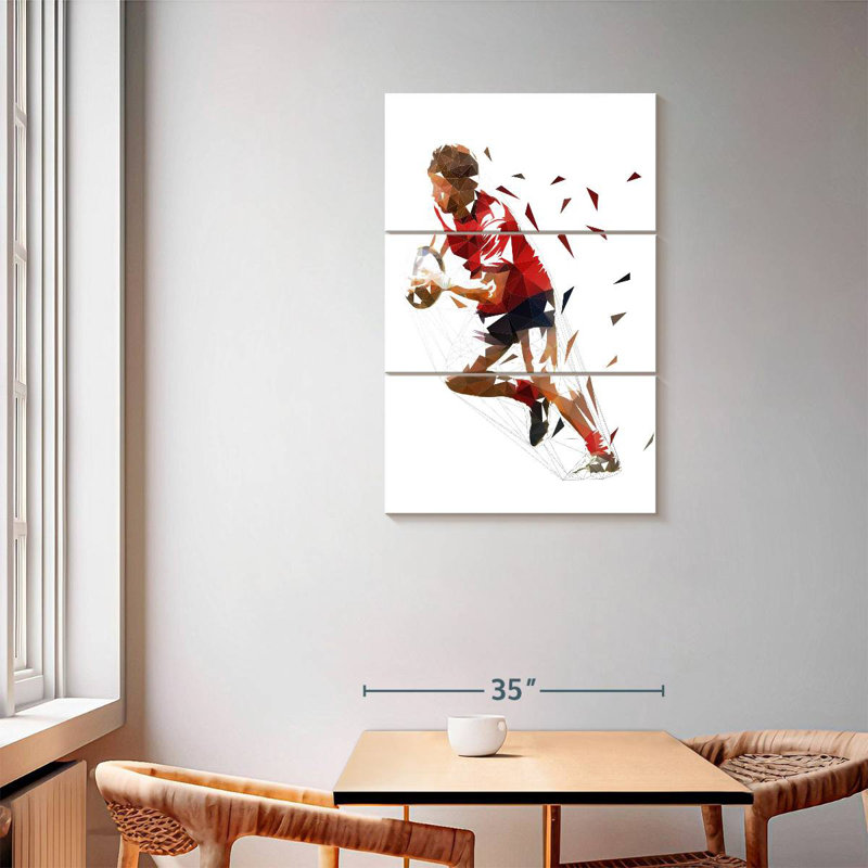 Joueur de rugby géométrique Sireci