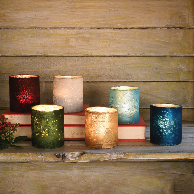 3'' H Glass Tabletop Votive Holder
