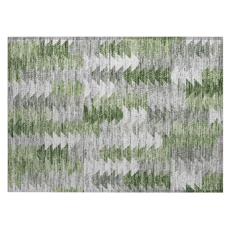 Kaysn Abstract Indoor / Outdoor Rug, Rectangle 1'8" x 2'6"