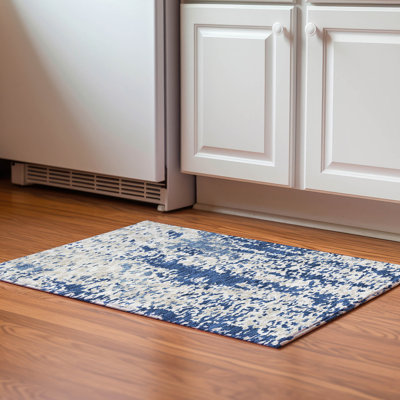 Premium Machine Washable Prisco Navy Rug