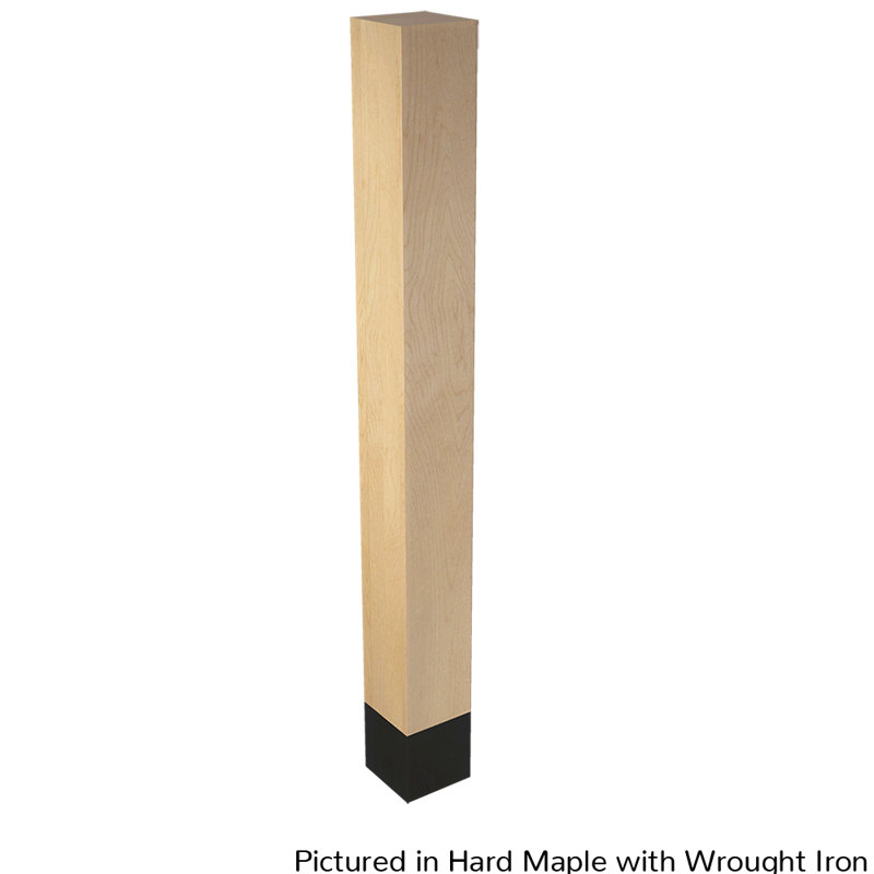 Hakan Table Leg, Flat Black, 29" H x 3" W x 3" D